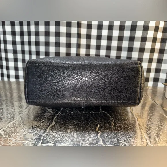 Coach Penelope Black Pebbled Leather Shoulder Tote 2010 - Picture 3 of 7